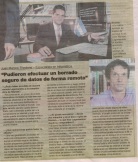 Entrevista en El Nuevo Diario a Juan Marcos Tripolone acerca del plano informático en el caso #Nisman